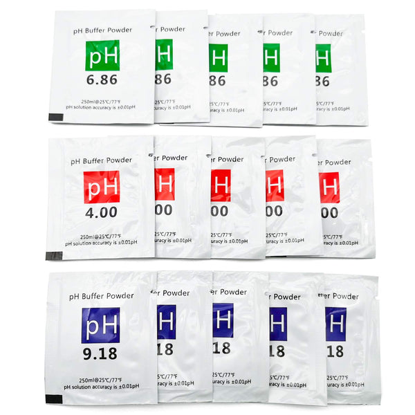 DuvinDD 15 Pack pH Meter Buffer Solution Powder for Precise pH of