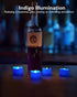200+Hour 24-Pack Homemory Blue Tea Lights Candles Battery Operated, Flameless Flickering Fake Electric LED Colored