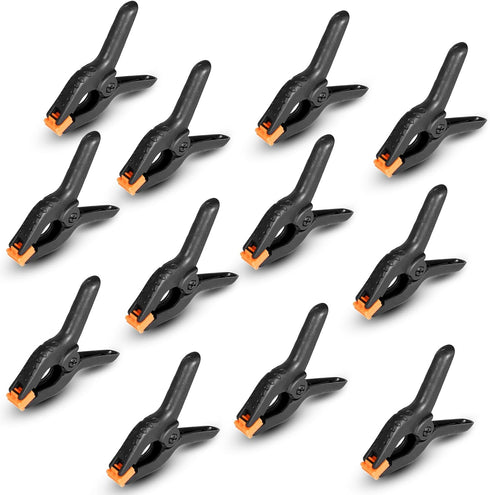 Spring Clamps 12 Packs, 3.5 inch Heavy Duty Spring Clips for Crafts and Woodworking Backdrop Stands