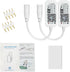 (2 Pack) Aubric Smart WiFi LED Controller, RGB Led Strip Lights Wireless Controller, Compatible with Alexa & Google