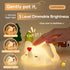 3 Dimmable Cute Love Elephant Night Light For Kids, LED Squishy Nursery Lamp Warm Brightness For Breastfeeding , Level