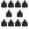 Baomain 5A Circuit Breaker Thermal Overload Protector, S11 Series 125/250VAC/65VDC, Pack of 10 (5 Amp)