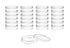 EISCO 25PK Disposable Sterile Petri Dish with Lid, 35x15mm, Polystyrene, Triple Vented, Transparent
