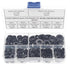 500PCS Nylon Flat Washers for M2 M2.5 M3 M4 M5 M6 M8 Screw Bolt, Black
