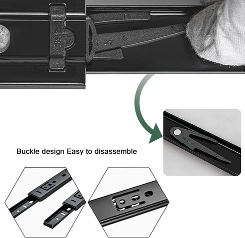 V3VOGUE 6 Linear Slide Bearing - Kitchen Cabinet Drawer Slides,for Desk, Wardrobe, Bedside Table, Dresser,Linear Slide