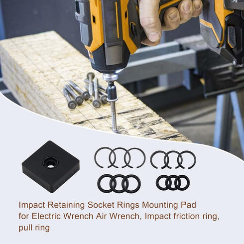 1/2" and 3/8" Impact Retaining Socket Clip with O-Ring, 6/Pack, Includes Anvil Retaining Ring Install Tool