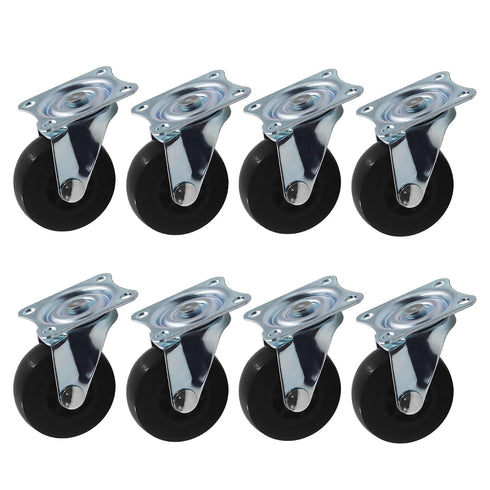 Heavy Duty Industrial Caster Wheel PU No Noise Mini Wheels,TTZEZE 360 Degree