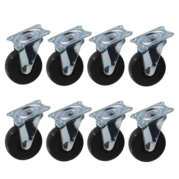 Heavy Duty Industrial Caster Wheel PU No Noise Mini Wheels,TTZEZE 360 Degree