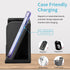 KINGFOM PU Leather Desk Organizer with Wireless Charging Station, 10W Charger for iPhone 14/14 Pro/13/12/Samsung Galaxy