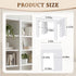 8 Pack Seamless Fuutreo Bookcase Connector Compatible with IKEA Billy Bookshelf, Shelf Aligner and Straightener