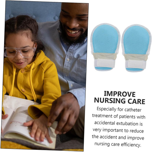 2pcs GLEAVI Straps for -extubation Medical Safety for Hospital Use Breathable and Design for Patient Safety for Elderly