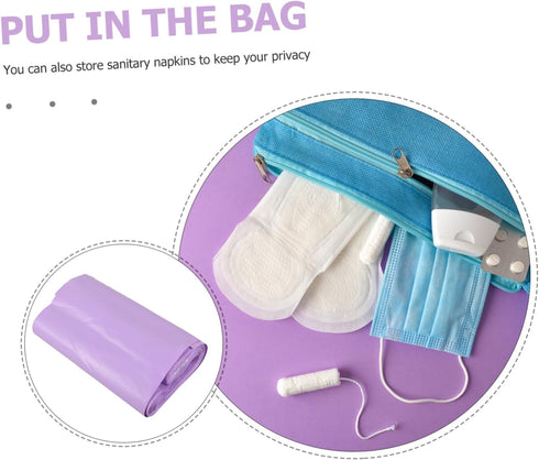 300-Pack Self-Sealing Tampon Disposal Bags for Menstrual Waste