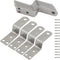 HARSKIYER 12pcs Z Shaped Corner Bracket, Silver Height 0.8" Metal Z Shape Picture