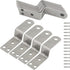 HARSKIYER 12pcs Z Shaped Corner Bracket, Silver Height 0.8" Metal Z Shape Picture