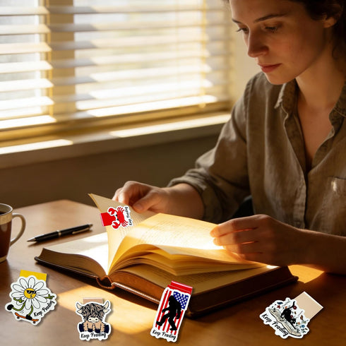TMCLHXYNF Magnetic Bookmarks for Women, Cute Sunflower Book Markers for Reading Lovers, Strong Page Clips for Students