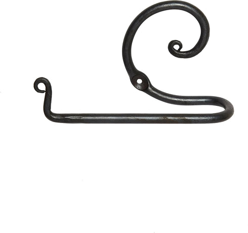 GoCraft Handmade Bathroom Lavatory Toilet Paper Holder, Wall Mount Wrought Iron Forged Metal Dispenser