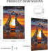 Ntyfur Sunset 1 3X5 Giraffe Savanna Wall Plate Gang Toggle Light Switch Cover Single Toggle Faceplate Decor