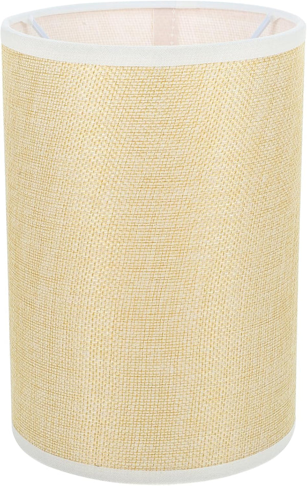 STOBOK Table Lamp Shade Replacement 7.87X5.51In Fine Linen Lampshade Cover for Desk