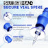 Pack 10 SurgiMac Vial Spike Clave Latex Free Secure Vial Penetration Device Needleless Ergonomic Grip Vial Adapter