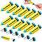 Ctosree 50 Pcs Pencils Shaped Pencil Sharpeners, Manual Bulk Colored Pencil Sharpener for Kids, Motivational Gift