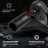 20PCS 1/2" Set, 13/16"-3/8" 10-24mm, 6-Point 1/2 Inches Set,Rugged DISEN Impact Socket Deep Sockets SAE & Metric Cr-V