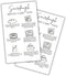 Lashicorn Sourdough Bread Care Instruction Cards | 50pk 2x3.5 Paper Card Storage Tips