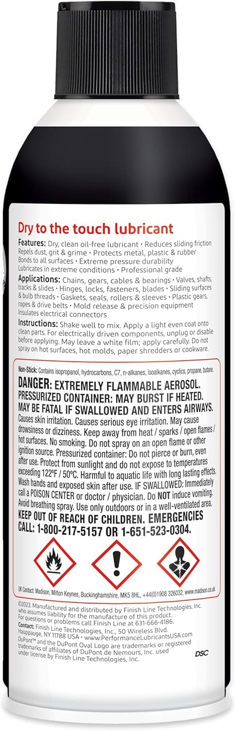 10 oz DuPont Non-Stick Dry-Film Lubricant Aerosol