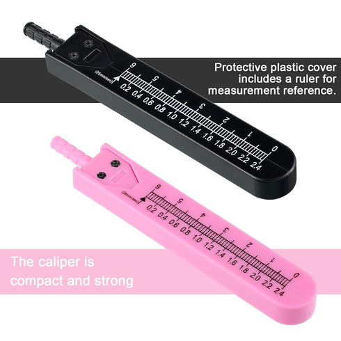 EKG Caliper ECG Calipers Measuring Tool with Ruler, Electrocardiogram Drafting Divider (Pink, 2 Pieces)