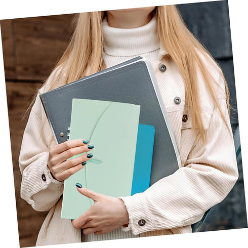 EXCEART Portable Folder Organ Bag, B6 Bills Holder, Accordion Receipt Organizer for Bills and Receipts, Plastic Storage
