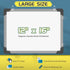 Polegas 16" X 12" Dry Erase Calendar Whiteboard for Wall - Small Monthly Double Sided Boards for Home, Office, Student