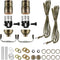 Zonon 2 Packs Floor Lamp Repair Kit, Lamp Parts Rewire with 12 Foot Cord and 3 Way Socket for DIY Lighting