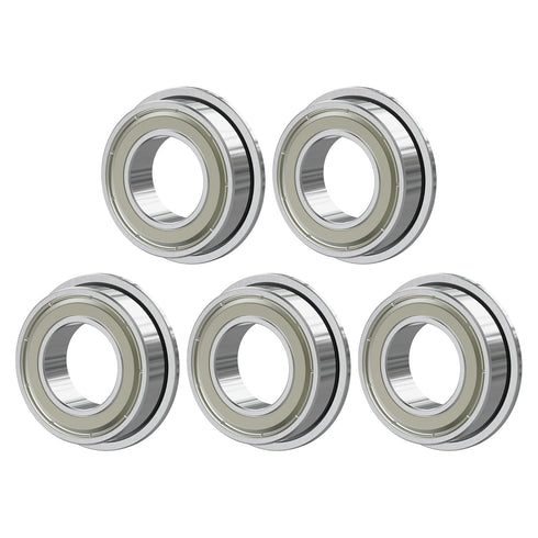 MF84ZZ 5PCS Flange Ball Bearing, 4×8×3mm, Double Metal Shielded for Industrial Machine