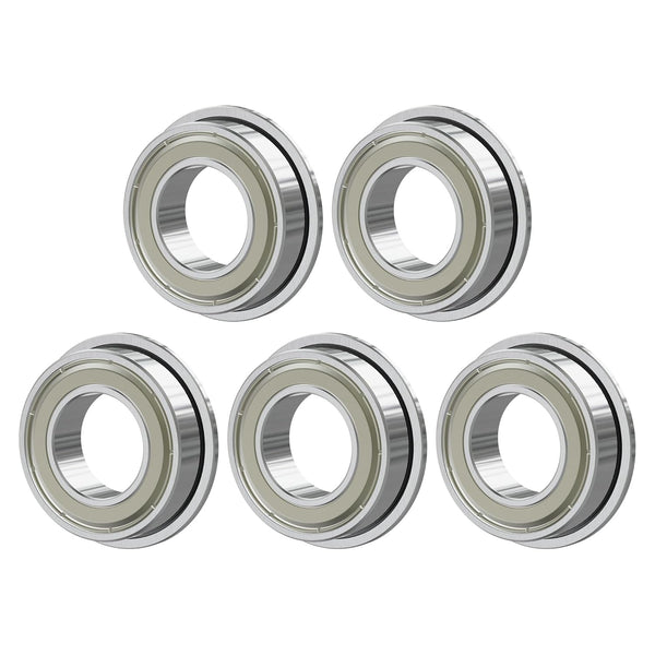 MF84ZZ 5PCS Flange Ball Bearing, 4×8×3mm, Double Metal Shielded for Industrial Machine