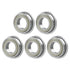 MF84ZZ 5PCS Flange Ball Bearing, 4×8×3mm, Double Metal Shielded for Industrial Machine