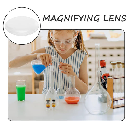 Double Convex Optical Lens for Education - Perfect for Science Classroom Demonstrations