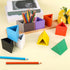 Diegimr 11 Wooden Colored Pencil Holder, Desk Wood Colored Pencil Holder with Movable Compartments Pen Cups Holders