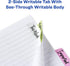 Avery Margin Ultra Tabs, 2.5" x 1", 2-Side Writable, Assorted Pastel Colors, 24 Repositionable Tabs (74769)