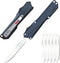 Caressolove Automatic Scalpel Pocket Knife, Small Auto Retractable Knife Push Button, 5PCS