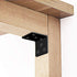 Aufuga (10, 2x2x2) Black Stainless Steel Shelf Bracket,Joint Right Angle Bracket,L Shape Heavy Duty Metal Corner Brace