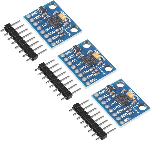 3PCS GY-291 ADXL345 3-Axis Digital Acceleration of Gravity Tilt Module with IIC SPI Transmission for Arduino (3PCS) by AOICRIE