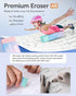 Nicpro 6PCS Pastel Mechanical Pencil Set, 0.5 & 0.7 & 0.9mm with 6 Tubes HB Lead Refill, 3 Erasers, 9 Refills, Cute Case