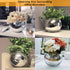 SNDEC Cubicle Accessories | 6'' Glass Candy Dish Desk Mirror | Home Office Aesthetic Table Vases