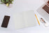 TWONE A5 Travel Notebook Journal, Brown Soft Cover, 60 Lined Pages, 6-Pack for School, Work, Writing, 5.5 x 8.3 Inches