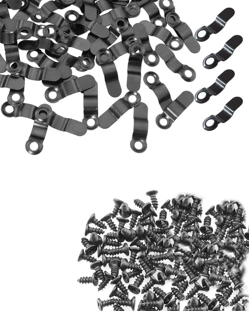 80 Pcs Picture Frame Turn Button Fasteners, BOYIDEW 40Pcs Clips and 40Pcs Screws for Craft