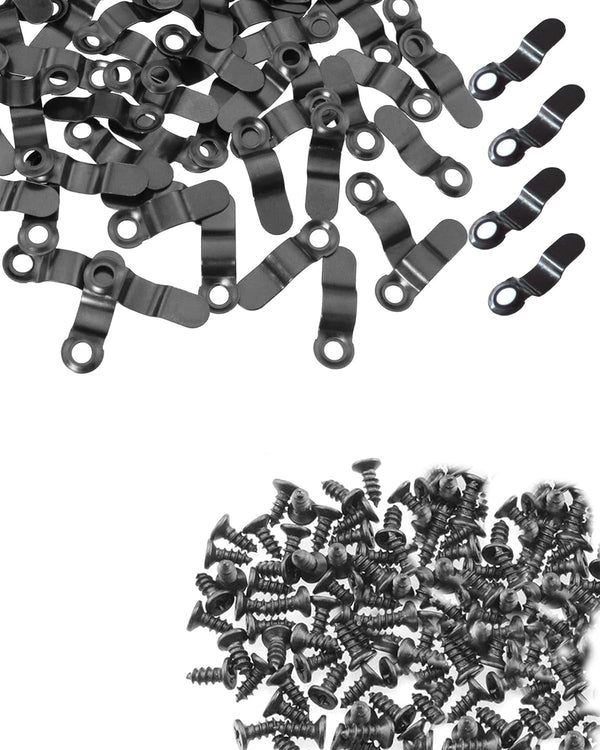80 Pcs Picture Frame Turn Button Fasteners, BOYIDEW 40Pcs Clips and 40Pcs Screws for Craft