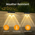 4 Pack, Peasur Solar Fence Lights Outdoor Waterproof LED Steps Light Solar Powered, Deck Lights for Railing Yard