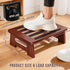 Woodever 450 LBS, One Step Stool for Adults Seniors Kids with Non-Slip Surface, Wood Stepping Stools for High Bed