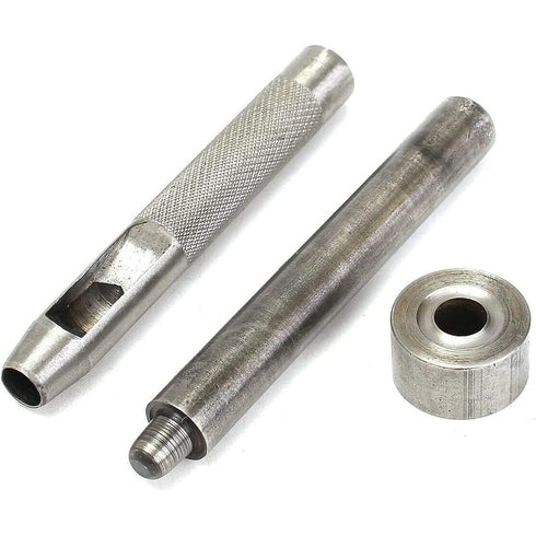 100 Sets Eyelet Punch Die Tool Kits Metal Grommets Kit 150# 4mm Eyelets Hole with Punch Hole Tool and Tool Kits for Leather Craft,Clothes,Purse,DIY Projects