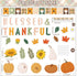 Fall Bulletin Board Decorations, Thanksgiving Pumpkin Classroom Decor, Autumn Leaves Blessed Thankful Paper Cutouts