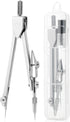 Mr. Pen Compass for Geometry - Silver Metal Drawing Compass with Extra Leads for Drafting and Math.